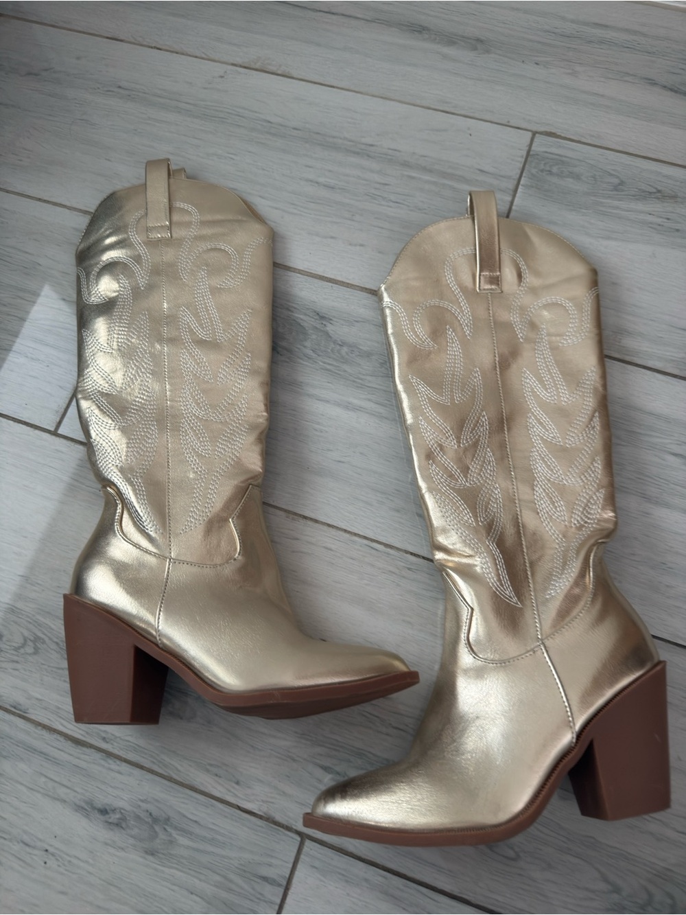 Top Moda Gold western boots cowgirl all seasons size 6 Women